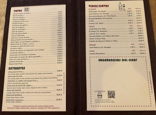 Menu photo 4 La Taverneta Barcelona, B Menu photo 4 La Taverneta Barcelona, B