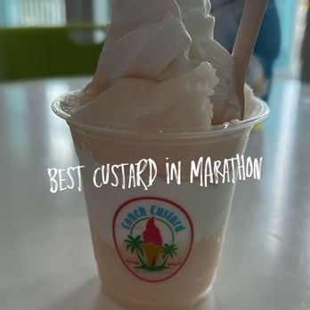 Conch Custard - Pineapple gelato and vanilla custard - Ice Cream & Frozen Yogurt Near Me - Marathon, Florida