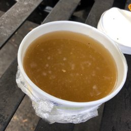 Chicke Chicken Soup brothy and very tasty. I quite enjoyed it.