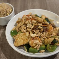 Stir Fresh Asian Canteen - Kung Pao Trio with Fried Rice