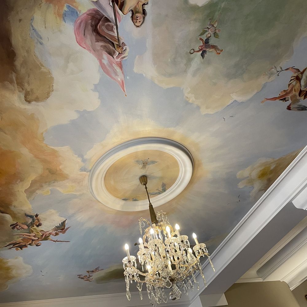 Eden Hotel Wolff - The lobby ceiling. Very beautiful - Hotels Near Me - Munich, BY