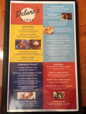 Menu photo 6 Delano's Diner Wichita, KS
