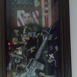 VFW Post 3418 - Shadow box Scott Nuss US Army medic