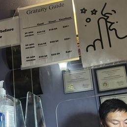 Pay first and the gratuity they recommend. So tacky. Pay first and the gratuity they recommend. So tacky.