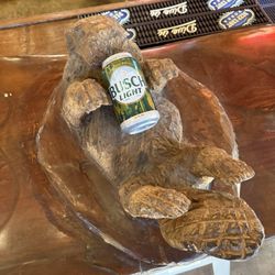 Dalton’s Sports Grill - Beaver carving in the bar