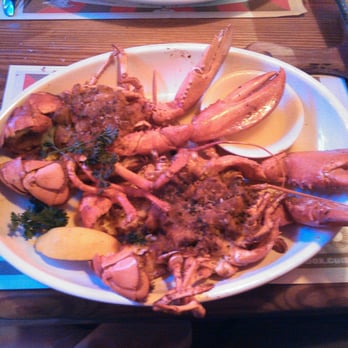 Sammys Fish Box - Lobster!!  Stuffed with shrimp and crab, respectively. - Seafood Near Me - Bronx, New York