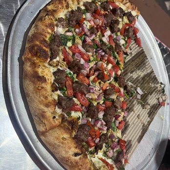 My Pizza - Sausage Spinach Roasted Garlic. - Pizza Near Me - Morgan Hill, California My Pizza - Sausage Spinach Roasted Garlic. - Pizza Near Me - Morgan Hill, California
