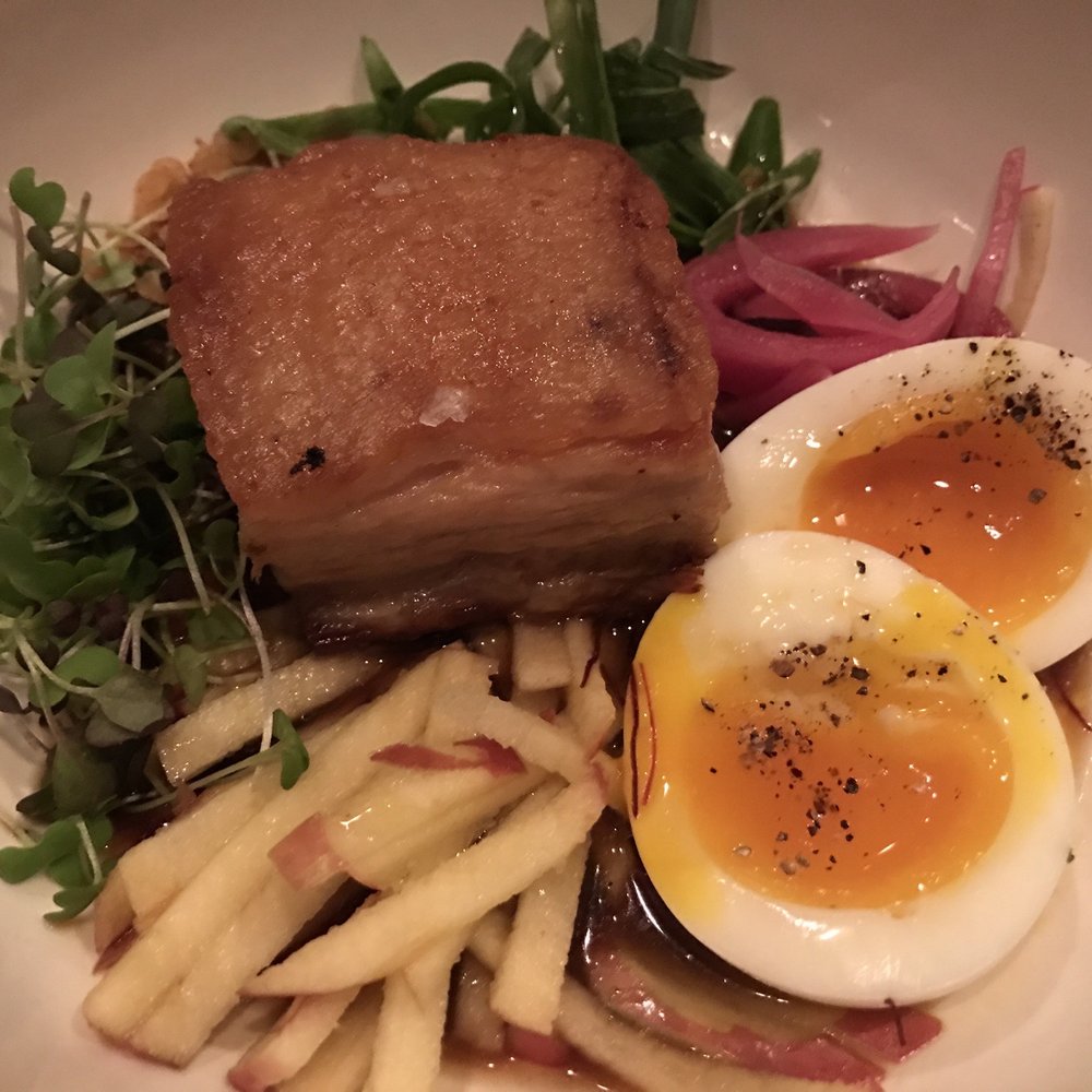 Rustica - Pork Belly Confit - Modern European Near Me - Kalamazoo, Michigan Rustica - Pork Belly Confit - Modern European Near Me - Kalamazoo, Michigan
