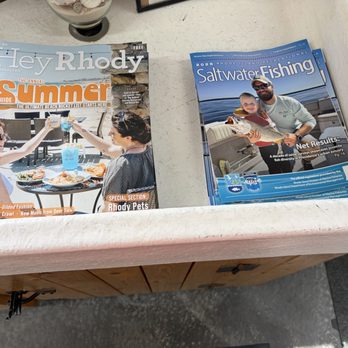 Gardner's Wharf Seafood - Some magazines to read while you wait - Seafood Markets Near Me - Wickford, Rhode Island