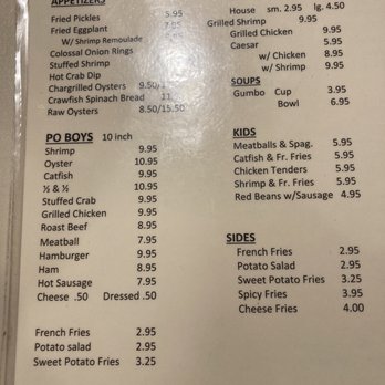 Deanie's Restaurant & Bar - Menu - Seafood Near Me - New Orleans, Louisiana