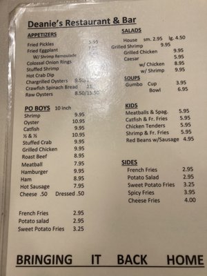 Menu photo 5 Deanie's Restaurant & Bar New Orleans, LA