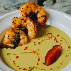 Levity Pop-Up - Marinated Colossal Shrimp | Coconut Curry | Tomato Sambal Jam | Chili Oil | Scallion Oil