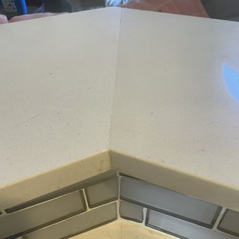J & R Tile - Mis measured with very visible seams. - Tiling Near Me - San Antonio, Texas