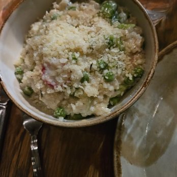 Metropolis - Sweet Pea & Preserved Lemon Risotto half portion - New American Near Me - Boston, Massachusetts