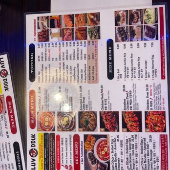 Luv Dduk - Menu - Korean Near Me - Cerritos, California