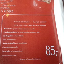 Ristorante Kim Anto - Frokost tilbud til 85,-