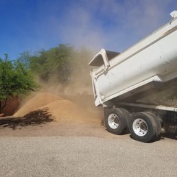 Dumping gravel