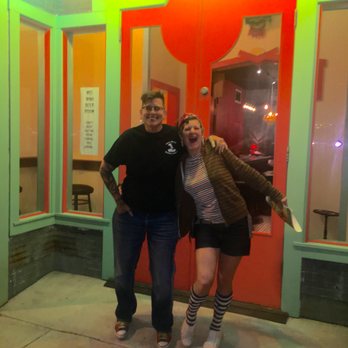 Mei Wah Beer Room - Proprietor Iva and jaunty guest GG outside of Mei Wah Beer Room in Isleton - Beer Bar Near Me - Isleton, California Mei Wah Beer Room - Proprietor Iva and jaunty guest GG outside of Mei Wah Beer Room in Isleton - Beer Bar Near Me - Isleton, California