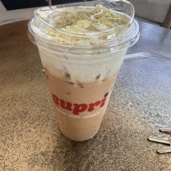 Supri - Pistachio affair - Bubble Tea Near Me - Fresno, California