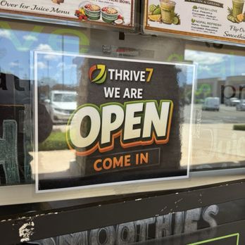Thrive7 Juice Bar - Open sign - Juice Bars & Smoothies Near Me - Placentia, California