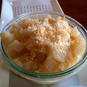 La Bicyclette - Pear & Almond Parfait. It's nice if you are looking for lighter fresh dessert - French Near Me - Carmel, California La Bicyclette - Pear & Almond Parfait. It's nice if you are looking for lighter fresh dessert - French Near Me - Carmel, California