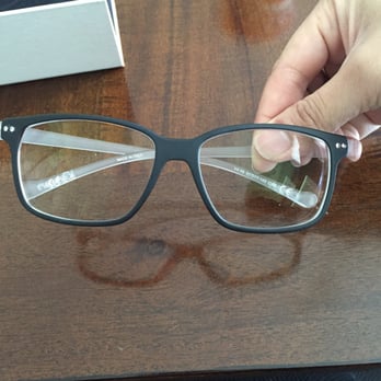 Jordan Vision Clinic - The picture isn't clear but you see the space in the corner (upper left) how they cut the lenses. Had to return it do they can fix it. - Optometrists Near Me - West Jordan, Utah