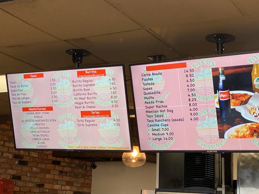 Menu photo 4 Tacos Chapala Stockton, CA