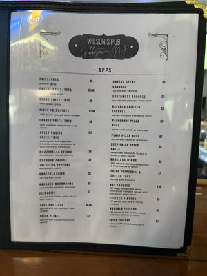 Menu photo 2 Wilson's Pub Gibbstown, NJ