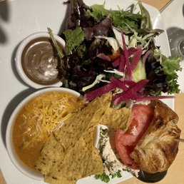 a plate of food on a table