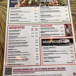 MasQMenos - Menu