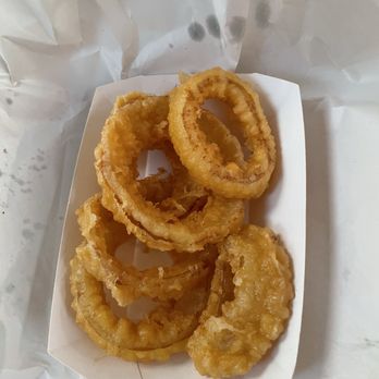Flash In The Pan - Fried Onions - Fish & Chips Near Me - Bushmills, MYL Flash In The Pan - Fried Onions - Fish & Chips Near Me - Bushmills, MYL