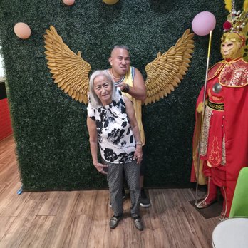 OMG Cafe & Tea - My aunt and I posing with the decor. - Bubble Tea Near Me - Jacksonville, Florida OMG Cafe & Tea - My aunt and I posing with the decor. - Bubble Tea Near Me - Jacksonville, Florida
