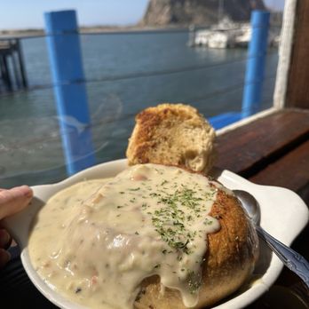 Great American Fish Company - Clam chowder bread bowl - Seafood Near Me - Morro Bay, California Great American Fish Company - Clam chowder bread bowl - Seafood Near Me - Morro Bay, California