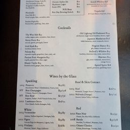 Drink Menu Drink Menu