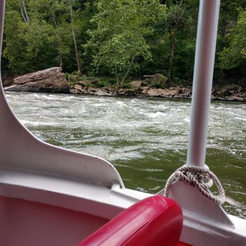 Hawks Nest State Park - On the jet boat turning around from the bridge view - Parks Near Me - Ansted, West Virginia