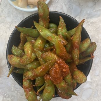 Wabi on Rose - Chili Garlic Edamame - Sushi Bars Near Me - Venice, California Wabi on Rose - Chili Garlic Edamame - Sushi Bars Near Me - Venice, California