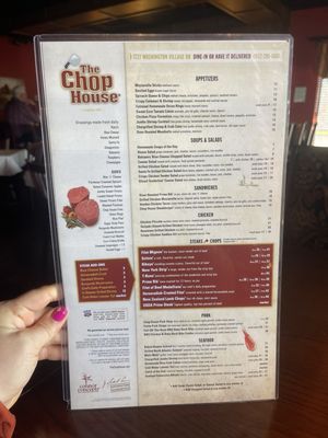 Menu photo 1 The Chop House Dayton, OH Menu photo 1 The Chop House Dayton, OH