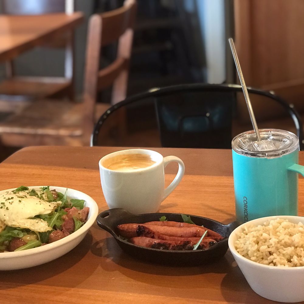 Kitchenette - Corned Beed Hash, Side of Sausage, Brown Rice - Breakfast & Brunch Near Me - Templeton, California Kitchenette - Corned Beed Hash, Side of Sausage, Brown Rice - Breakfast & Brunch Near Me - Templeton, California
