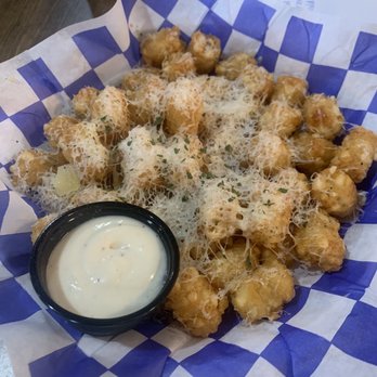 Prost Reno Biergarten - Garlic cheese tots - Beer Gardens Near Me - Reno, Nevada Prost Reno Biergarten - Garlic cheese tots - Beer Gardens Near Me - Reno, Nevada