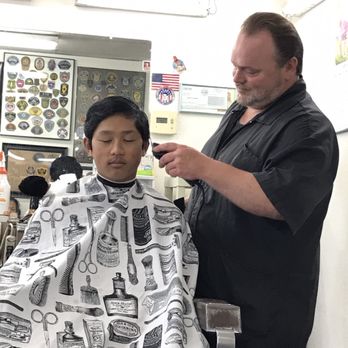 Kay-Mar Barbers - Before...5 minutes before the final cut - Barbers Near Me - Orange, California Kay-Mar Barbers - Before...5 minutes before the final cut - Barbers Near Me - Orange, California