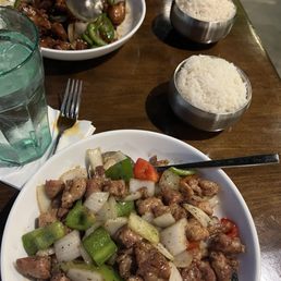 Black Pepper Chicken & Malaysian Chicken