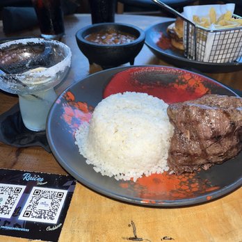 Raices Urbano - Skirt steak w/ beans and rice - Caribbean Near Me - San Juan, Puerto Rico Raices Urbano - Skirt steak w/ beans and rice - Caribbean Near Me - San Juan, Puerto Rico