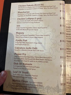 Menu photo 7 Namaste Indian Restaurant And Bar Franklin, TN Menu photo 7 Namaste Indian Restaurant And Bar Franklin, TN