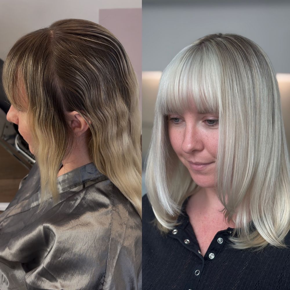 Nicole Addams hair Logo