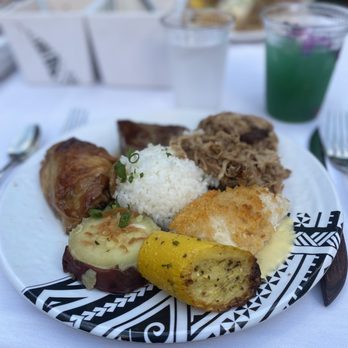 Hale Koa Luau - Luau feast plate - Performing Arts Near Me - Honolulu, Hawaii