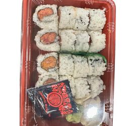 Lucky Box BBQ & Sushi  - Spicy tuna roll & Spicy salmon roll