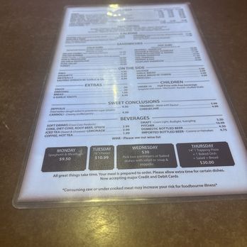 Little Joey's Pizza & Restaurant - Specials on the bottom of menu - Pizza Near Me - Ocala, Florida