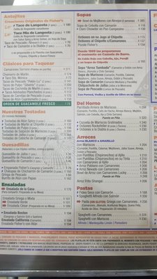 Menu photo 2 Fisher's  Lindavista México, D.F., DIF