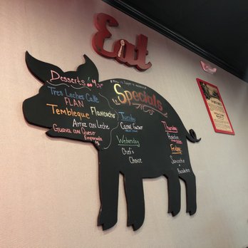 El Lechon De Negron - Specials board on the wall - Food Trucks Near Me - Union, New Jersey El Lechon De Negron - Specials board on the wall - Food Trucks Near Me - Union, New Jersey