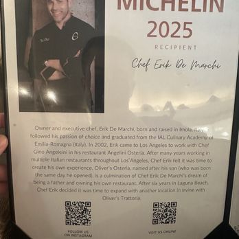 Oliver's Trattoria - Italian Near Me - Irvine, California